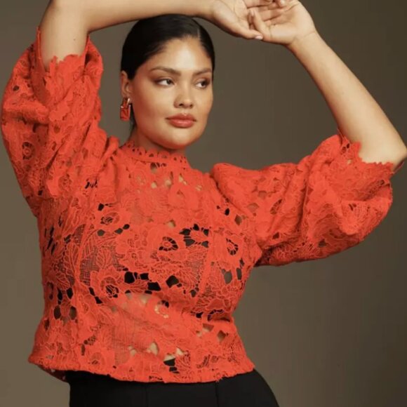 Brand New Sarah Hann Lace Blouse - Picture 7 of 12